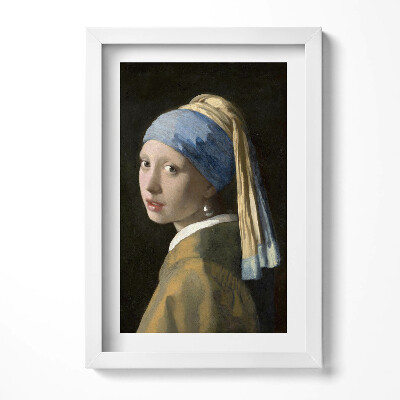 Keretezett kép Lány gyöngy fülbevalóval