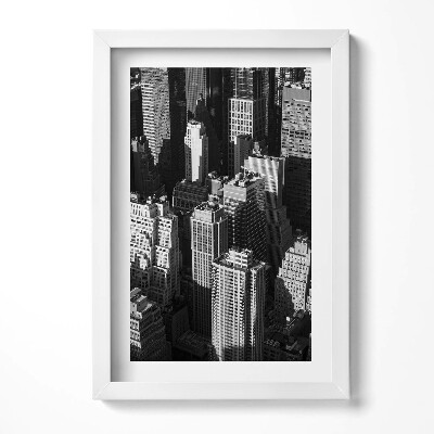 Keretezett kép Fekete-fehér városi táj
