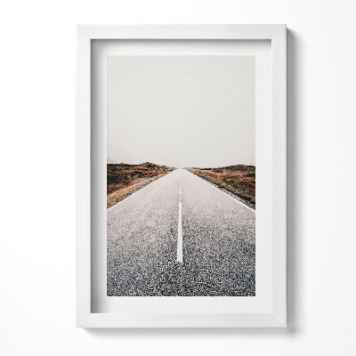 Keretezett kép Üres végtelen út