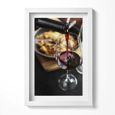 Keretezett kép Bor töltése pohárba