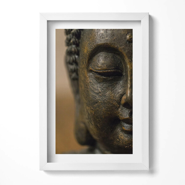 Keretezett kép Buddha szobor arca