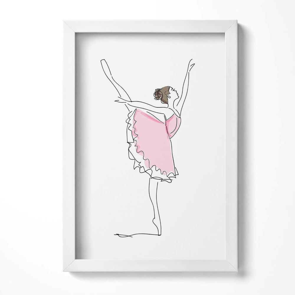 Keretezett kép Balerina tánc közben
