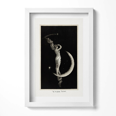 Keretezett kép Női alak a holdon