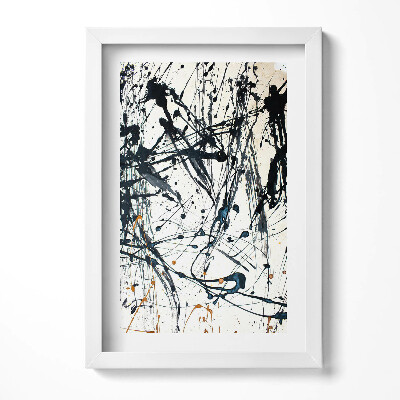 Keretezett kép Absztrakt festmény dinamikus vonalak