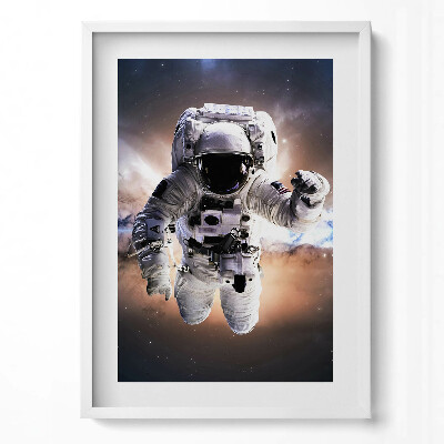 Függőleges kép keretben Űrhajós az űrben