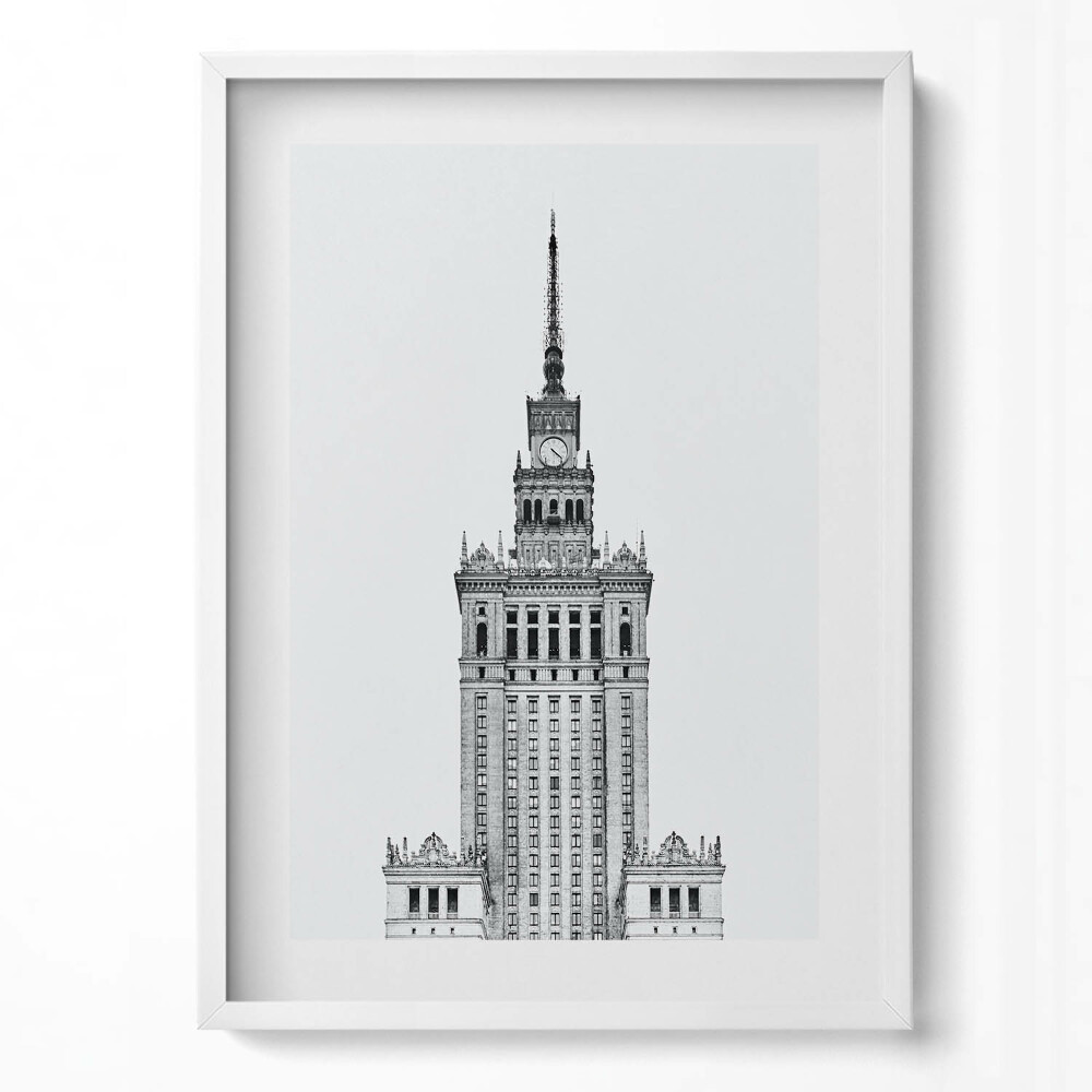 Függőleges kép keretben Fényképes épület toronnyal