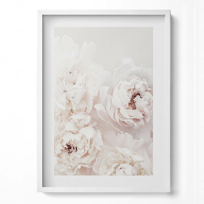 Függőleges kép keretben Rózsaszín virágok közelről