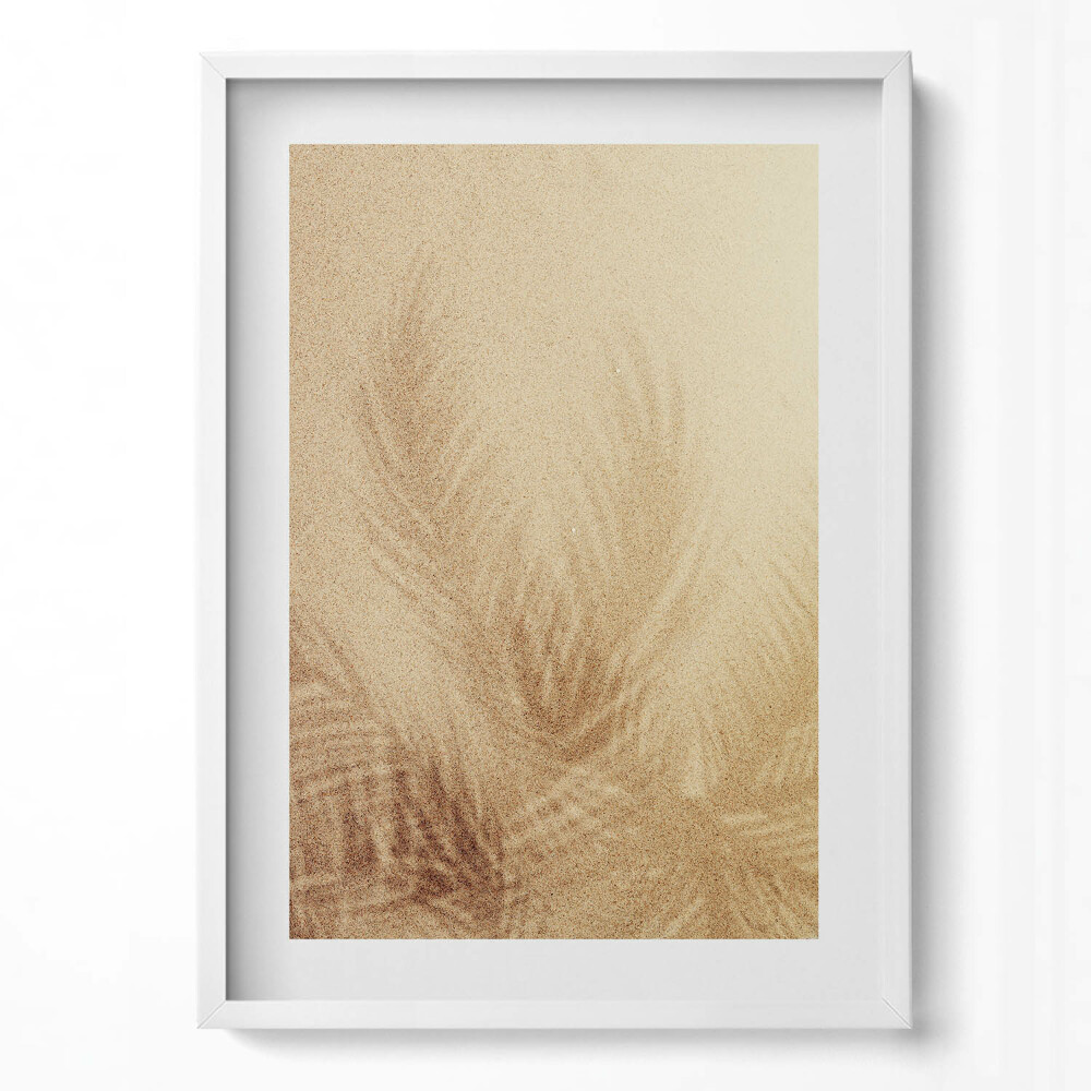 Függőleges kép keretben Absztrakt növényi motívum