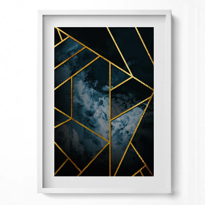 Függőleges kép keretben Absztrakt geometriai mintázat