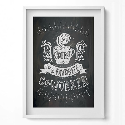 Függőleges kép keretben Felirat a konyhába és az irodába 