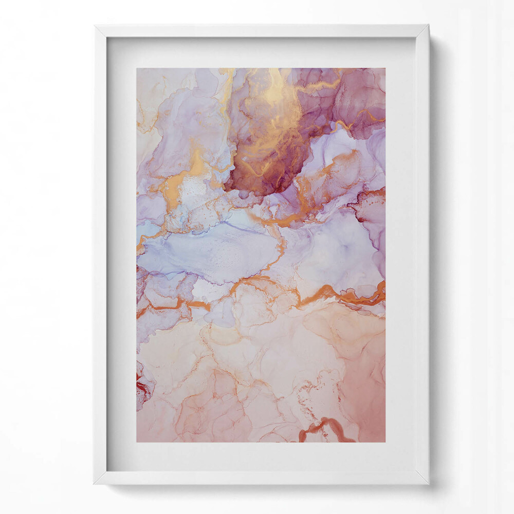 Függőleges kép keretben Absztrakt színes festmény