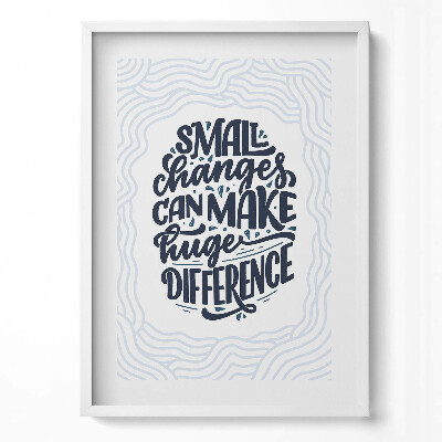 Függőleges kép keretben Pozitív üzenet a változásról