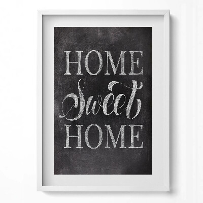 Függőleges kép keretben Otthoni felirat 