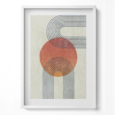 Függőleges kép keretben Absztrakt geometriai formák