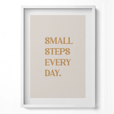 Függőleges kép keretben Kis lépések minden nap