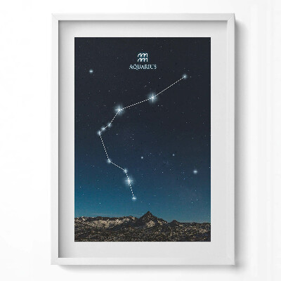 Függőleges kép keretben Vízöntő csillagkép
