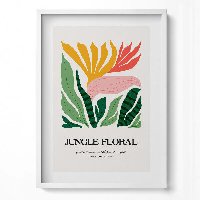 Függőleges kép keretben Trópusi növények és virágok