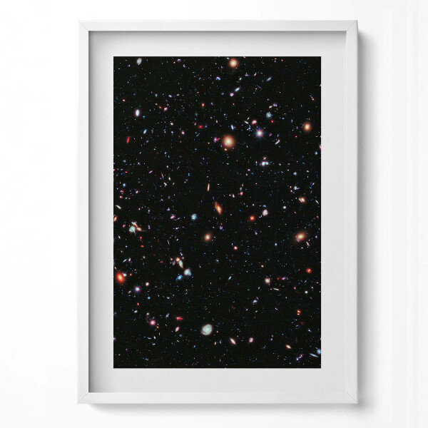 Függőleges kép keretben Csillagok és galaxisok az űrben