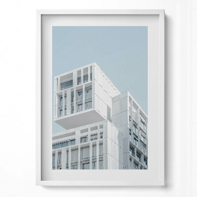 Függőleges kép keretben Modern épület geometriai formái