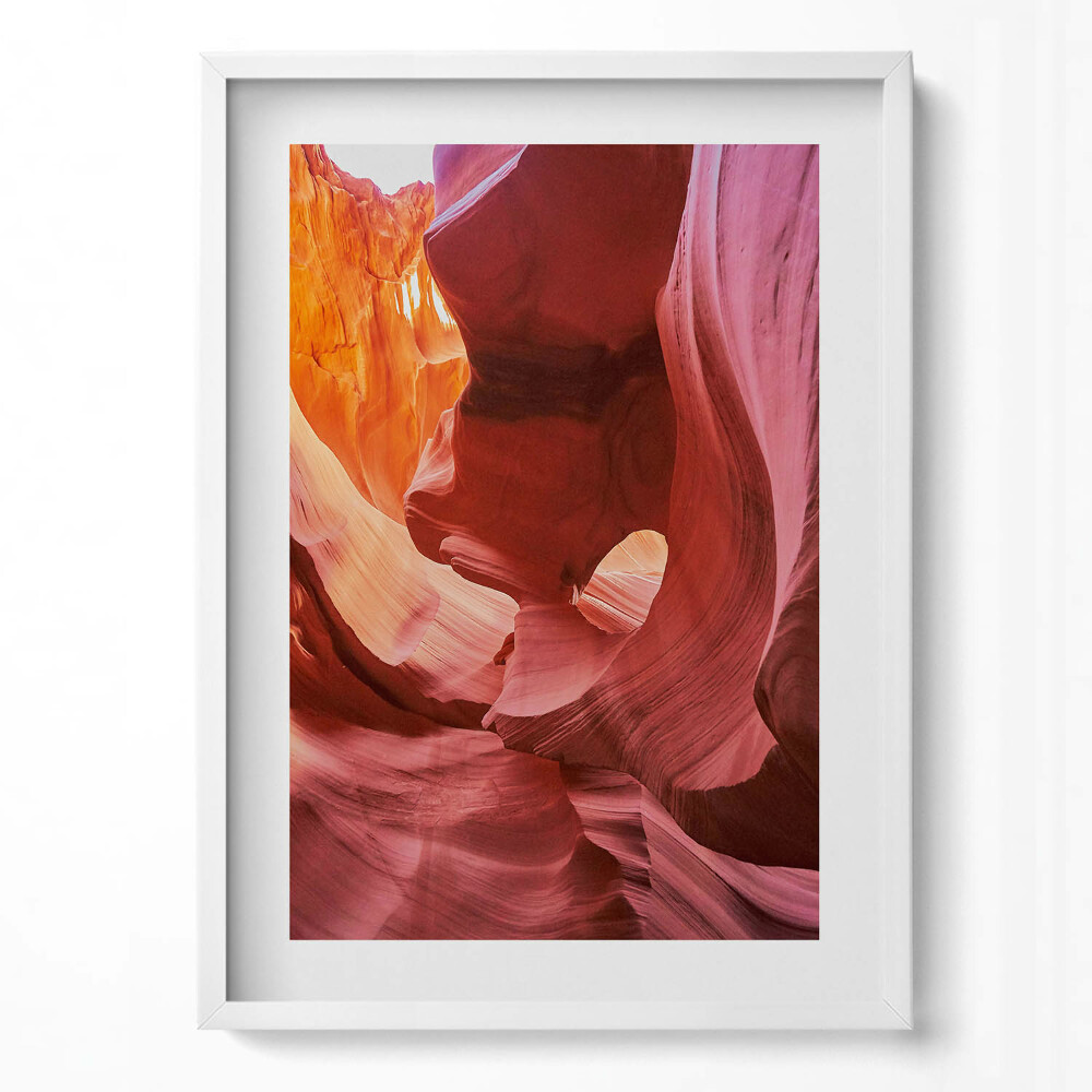 Függőleges kép keretben Színes sziklaformációk kanyon