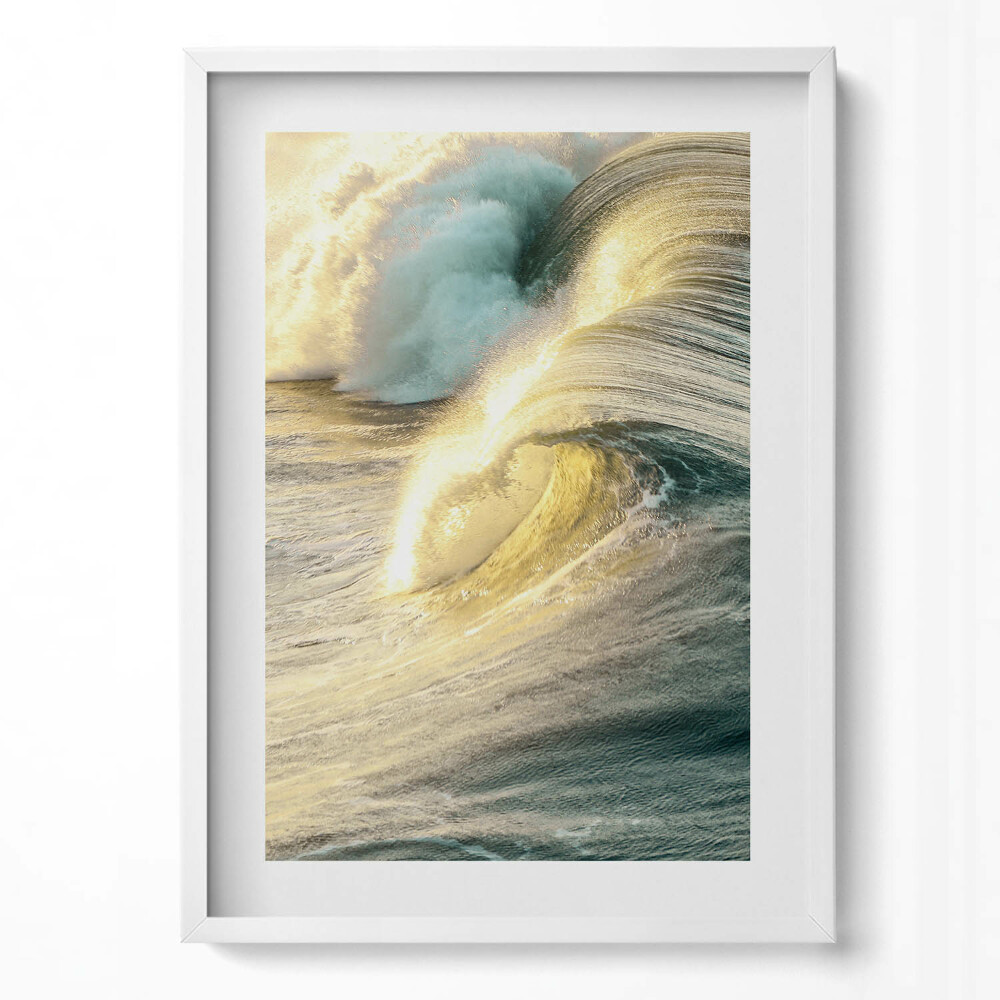 Függőleges kép keretben Hullámok és víz mozgása