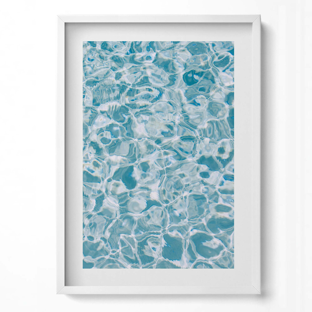 Függőleges kép keretben Víz felszíni hullámzása