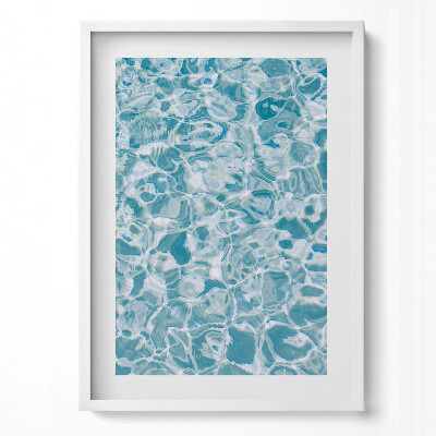 Függőleges kép keretben Víz felszíni hullámzása