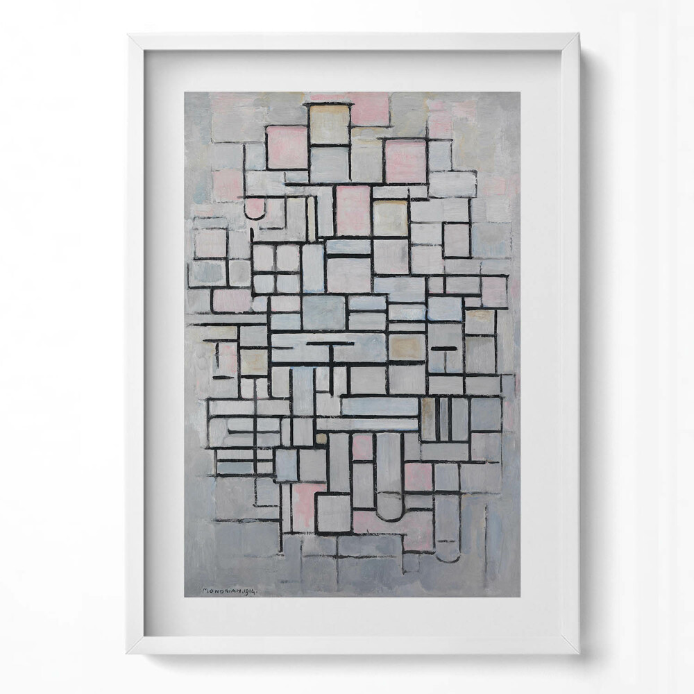 Függőleges kép keretben Geometrikus formák és színek