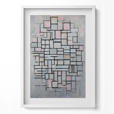 Függőleges kép keretben Geometrikus formák és színek