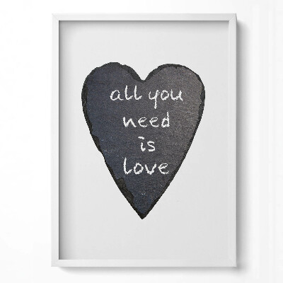 Függőleges kép keretben Szív alakú üzenet: 