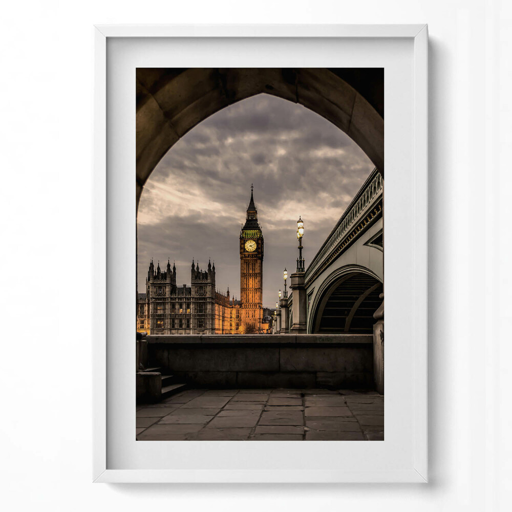 Függőleges kép keretben Big Ben és a parlament