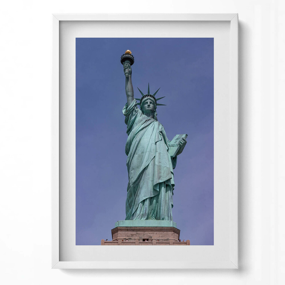 Függőleges kép keretben Szabadság szobra fáklya a kezében