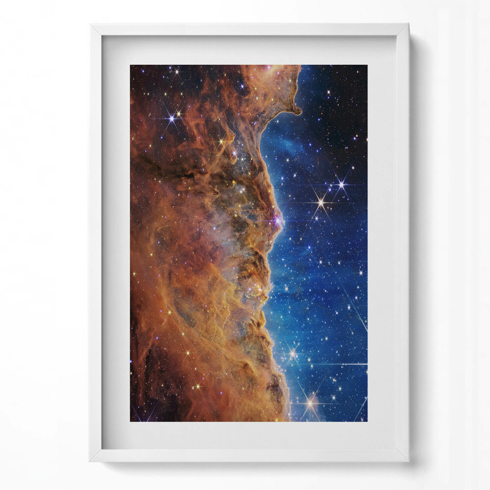 Függőleges kép keretben Csillagközi köd és galaxisok