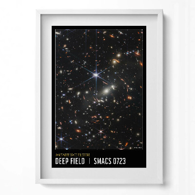 Függőleges kép keretben Csillagok és galaxisok mélytere