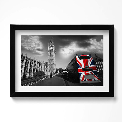 Keretezett kép Big Ben és londoni busz