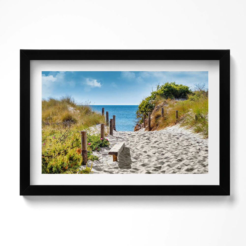 Kép keretben Homokos út a strandok és a tenger felé