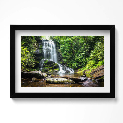 Kép keretben Vízesés erdő