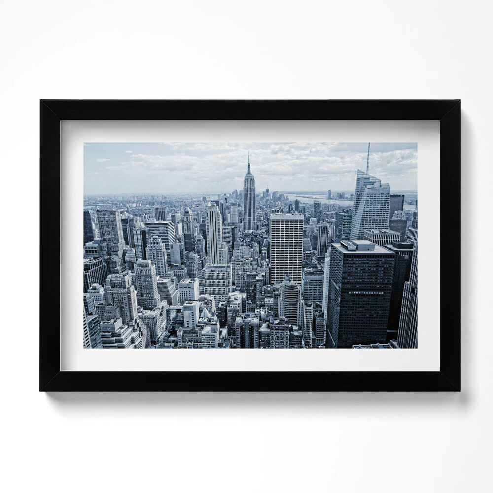 Kép keretben New York látképe