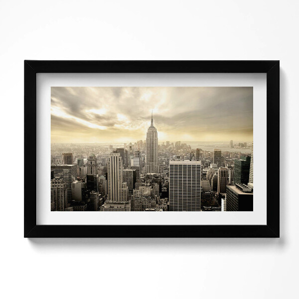 Kép keretben Panoráma az Empire State Buildingről