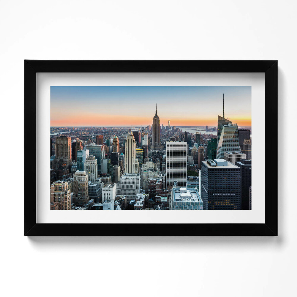 Kép keretben New York építészetének látképe