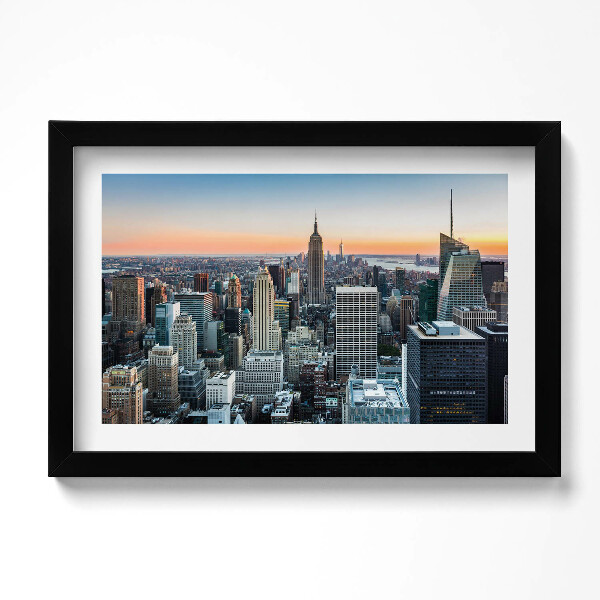 Kép keretben New York építészetének látképe