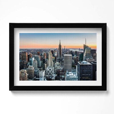 Kép keretben New York építészetének látképe