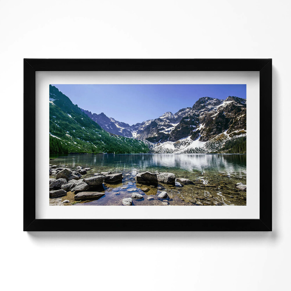 Keretezett kép Hegyi tó Tájkép