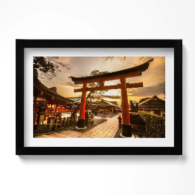 Kép keretben Japán kapu - ázsiai építészet