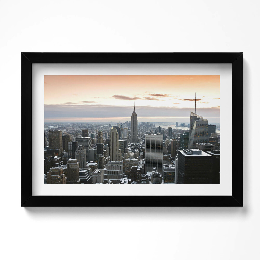 Keretezett kép Panoráma New York építészetéről