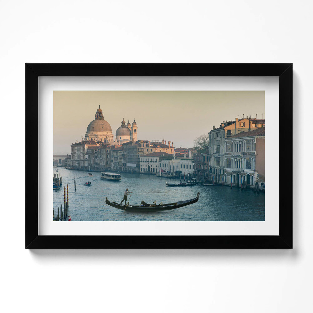 Keretezett kép Gondola Velencében - Olaszország