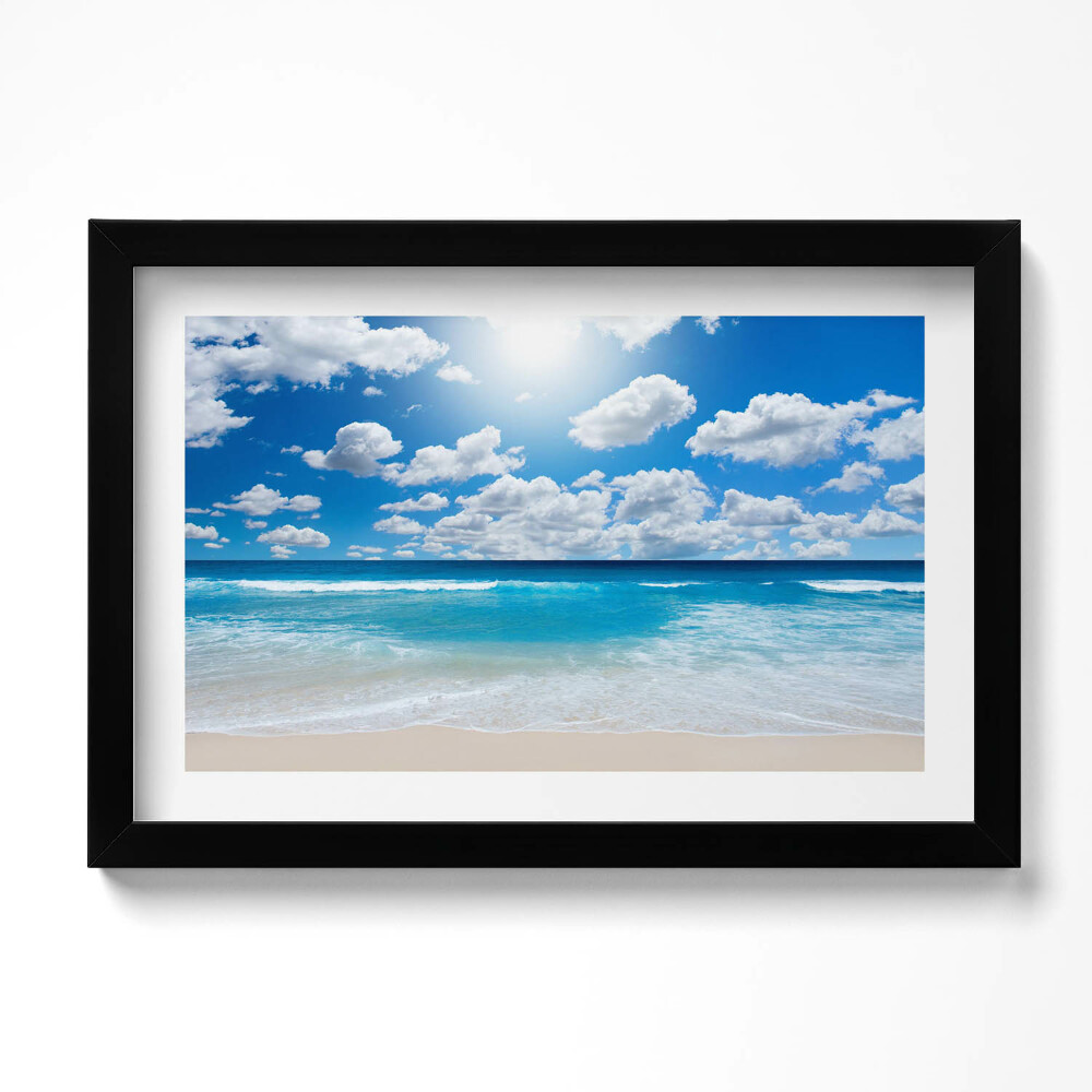 Keretezett kép Strand, Tenger és horizont