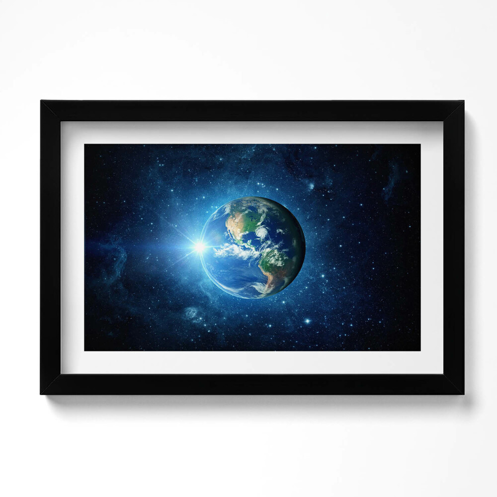 Keretezett kép NASA - Föld, Galaxis és nap