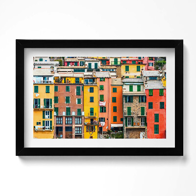Kép keretben Színes épületek építészet