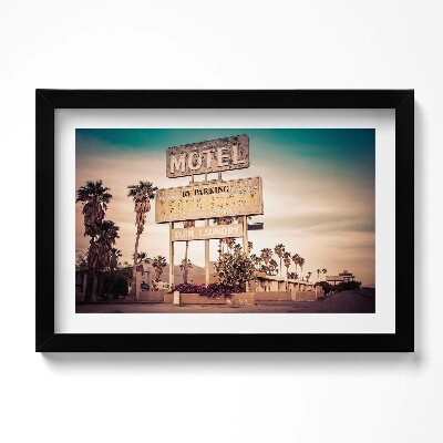 Keretezett kép Amerikai útszéli motel felirat